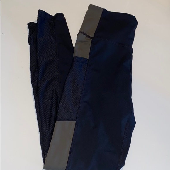 Mono b black and army green mesh panel leggings - Picture 2 of 7